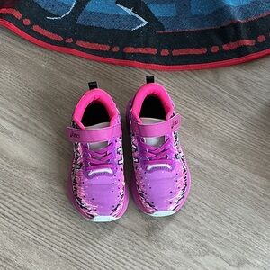 Asics Kids Purple and Pink Sneakers